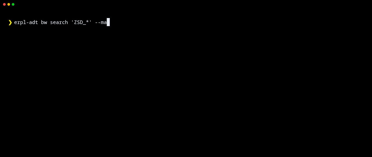 erpl-adt bw search