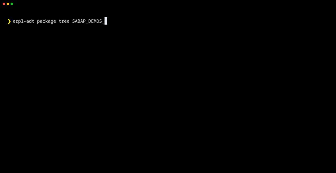 erpl-adt traversing a package tree